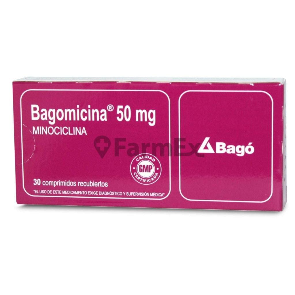 Bagomicina 50 mg x 30 comprimidos Farmex-Pluxee-Persistente
